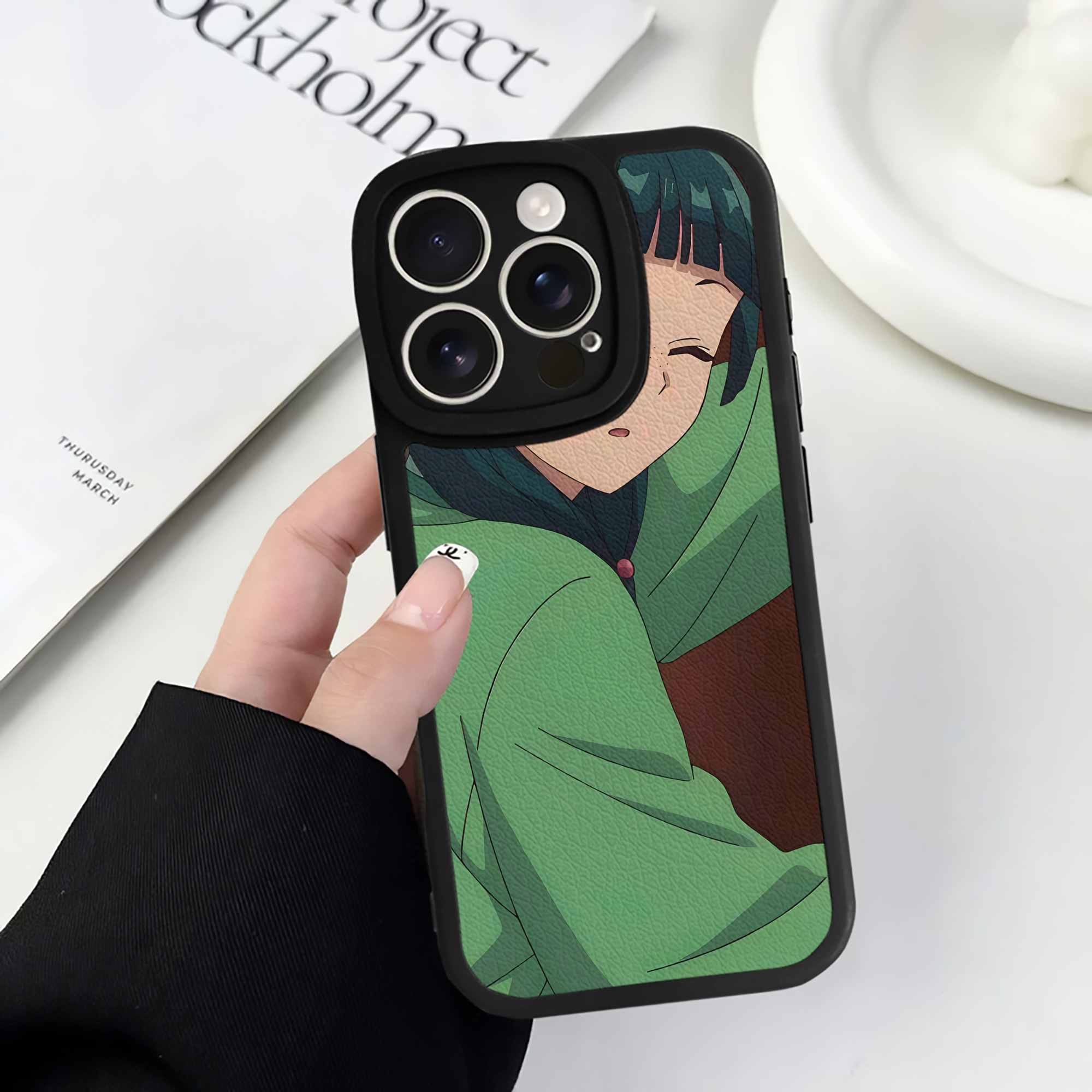 薬屋のひとりごと The Apothecary Diaries 【iPhone 16シリーズ対応】シリコンスマホケース（レザー調） 材質：シリコン